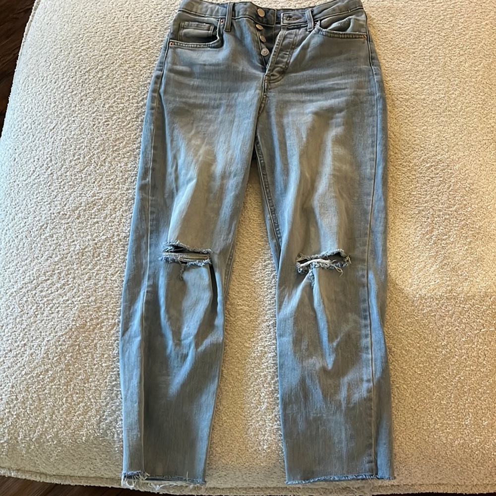 Straight leg jeans